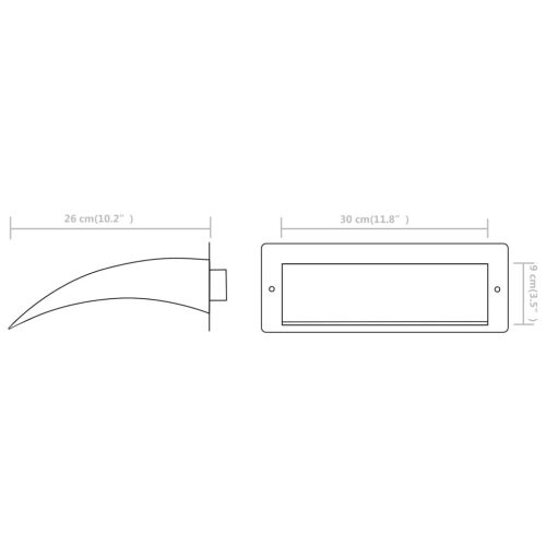  ezüstszínű rozsdamentes acél medence-szökőkút 30 x 9 x 26 cm  