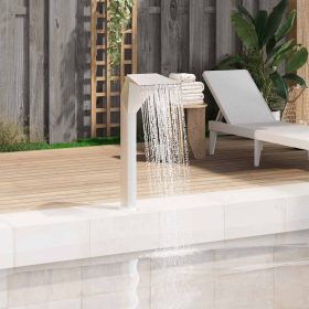    ezüstszínű rozsdamentes acél medence-szökőkút 50 x 30 x 90 cm  