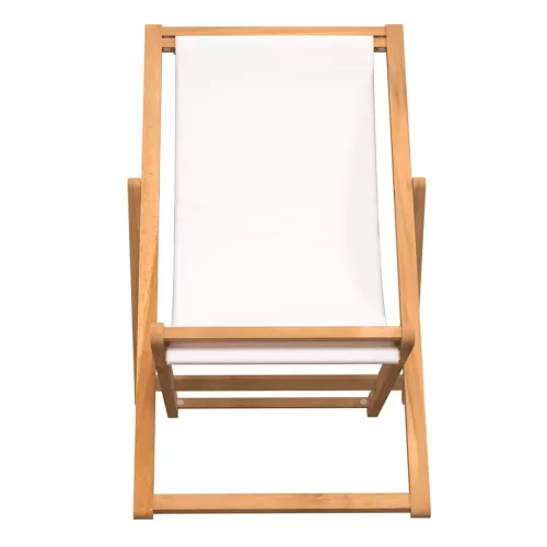  krémszínű tíkfa napozószék 56 x 105 x 96 cm