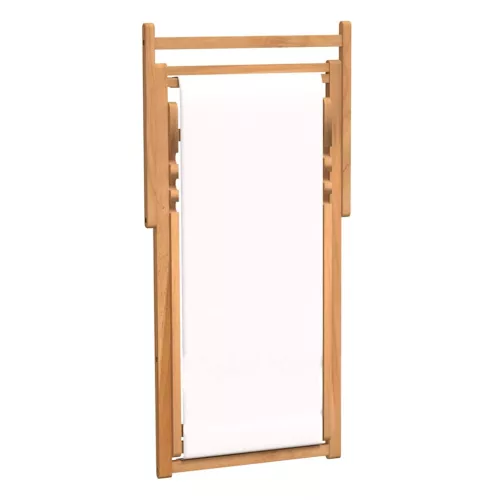  krémszínű tíkfa napozószék 56 x 105 x 96 cm