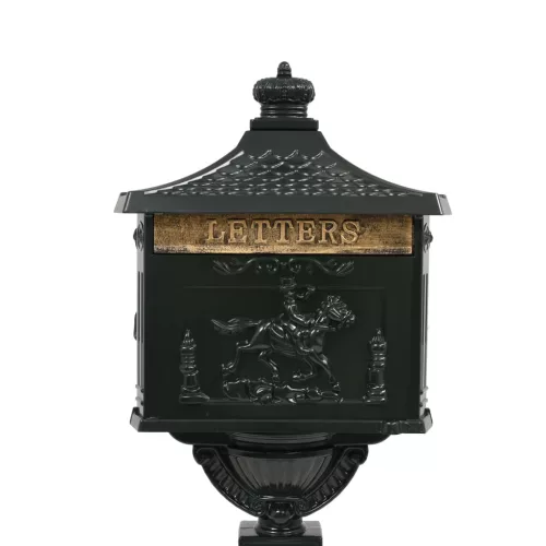  zöld, vintage stílusú, rozsdamentes alumínium álló postaláda