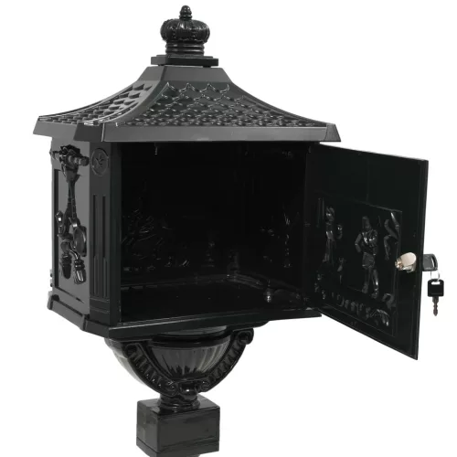  zöld, vintage stílusú, rozsdamentes alumínium álló postaláda