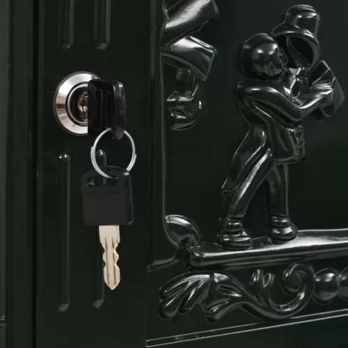  zöld, vintage stílusú, rozsdamentes alumínium álló postaláda