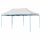 2,9 x 5,7 méteres fémvázas összecsukható fehér kerti pavilon - b áru