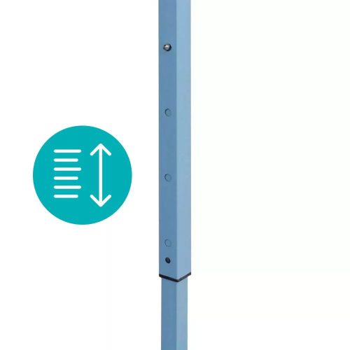 2,9 x 5,7 méteres fémvázas összecsukható fehér kerti pavilon - b áru