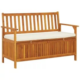  tömör akácfa kerti XL tárolópad 120 x 63 x 84 cm