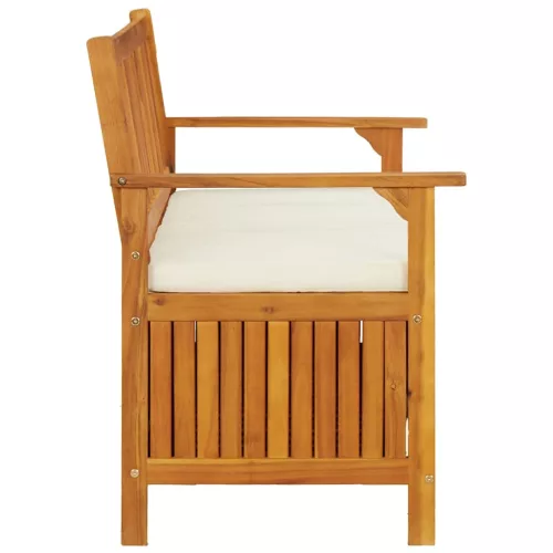  tömör akácfa kerti XL tárolópad 120 x 63 x 84 cm