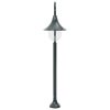 sötétzöld alumínium kerti állólámpa, E27, 120 cm