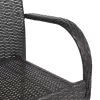  2 db barna polyrattan rakásolható kültéri szék