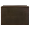  barna polyrattan kerti tárolóláda 150 x 100 x 100 cm
