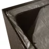  barna polyrattan kerti tárolóláda 150 x 100 x 100 cm