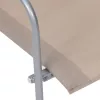  4 részes tópszínű szövet és acél kerti ülőgarnitúra