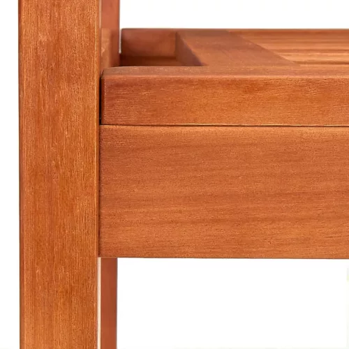  kétszemélyes tömör eukaliptuszfa kerti pad 120 cm