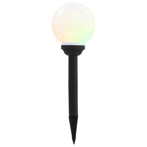  4 db napelemes kültéri LED gömblámpa, 15 cm RGB