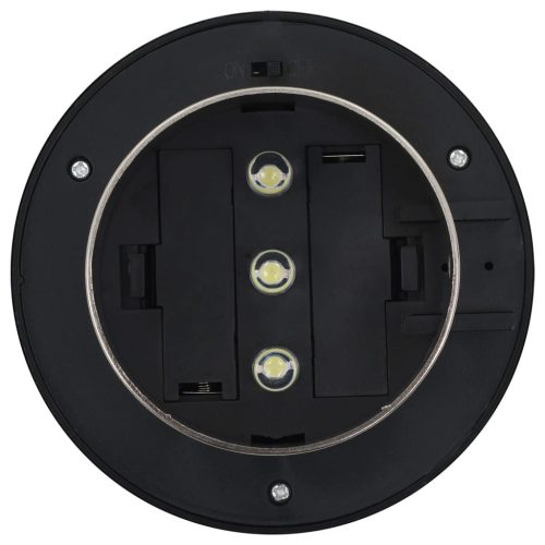  6 db kerek fehér kültéri napelemes LED lámpa, 12 cm