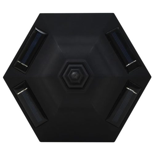  3 db fekete kültéri napelemes LED lámpa