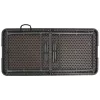  barna rattan hatású HDPE összecsukható kerti asztal 120x60x74cm