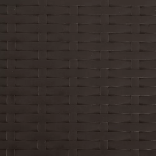  2 db barna összecsukható rattan küllemű HDPE és acél bárszék