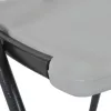  2 db fehér összecsukható HDPE és acél bárszék