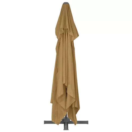  tópszínű konzolos kerti napernyő alumíniumrúddal 400 x 300 cm