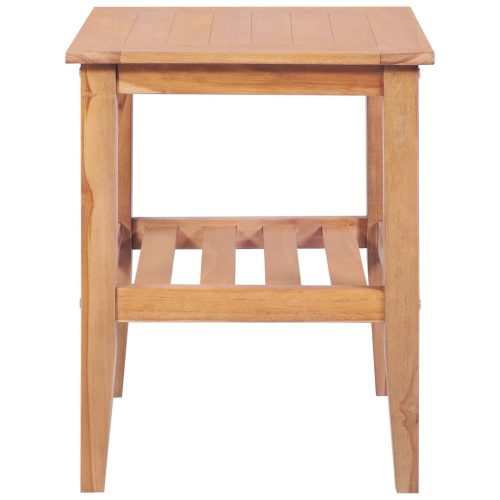  tömör tíkfa négyzet alakú dohányzóasztal 40 x 40 x 50 cm