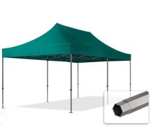   Professional összecsukható sátrak PREMIUM 350g/m2 ponyvával, acélszerkezettel, oldalfal nélkül - 3x6m olajzöld