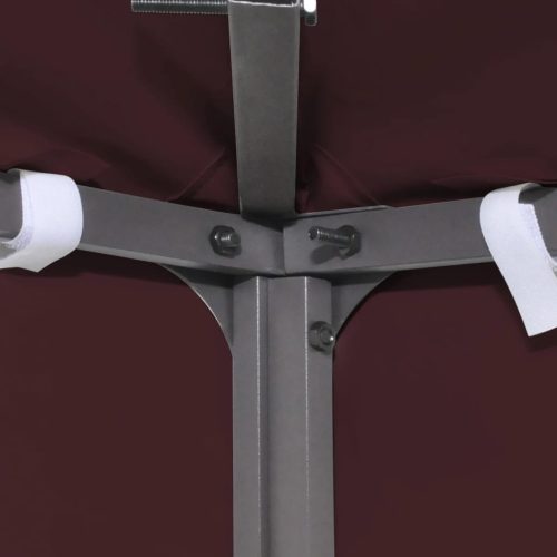  bordó kétszintes pavilon tetőponyva 310 g/m², 3 x 3 m