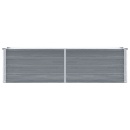  szürke horganyzott acél kerti magaságyás 160 x 40 x 45 cm