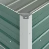  zöld horganyzott acél kerti magaságyás 100 x 40 x 45 cm