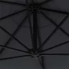  antracitszürke falra szerelhető napernyő fémrúddal 300 cm
