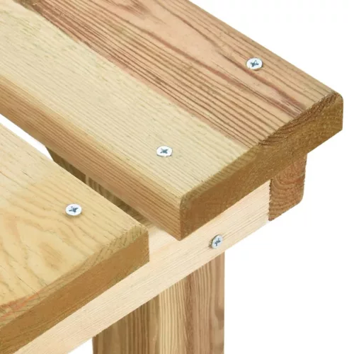  impregnált fenyőfa kerti pad 140 cm