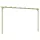  kerti pergola impregnált fenyőfalécekből 360 x 200 x 60 cm