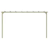  kerti pergola impregnált fenyőfalécekből 360 x 200 x 60 cm