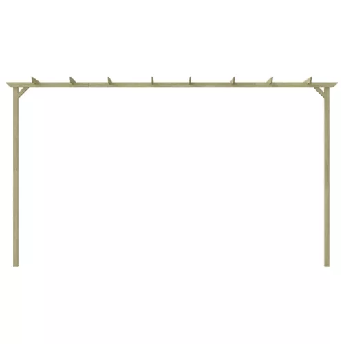  kerti pergola impregnált fenyőfalécekből 360 x 200 x 60 cm