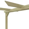  kerti pergola impregnált fenyőfalécekből 360 x 200 x 60 cm