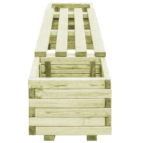  impregnált fenyőfa kerti virágtartó pad