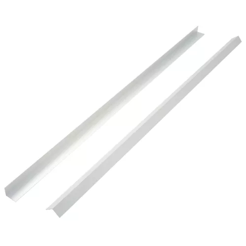  5 db ezüstszínű alumínium teraszburkoló sarokprofil 170 cm