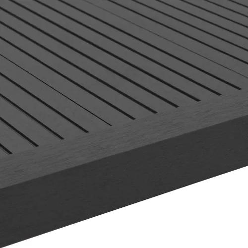  5 db fekete WPC teraszburkoló sarokprofil 170 cm