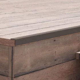  5 db sötétbarna WPC teraszburkoló sarokprofil 170 cm