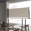  krémszínű behúzható oldalsó terasz napellenző 100 x 300 cm