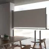 szürke behúzható oldalsó terasz napellenző 120 x 300 cm