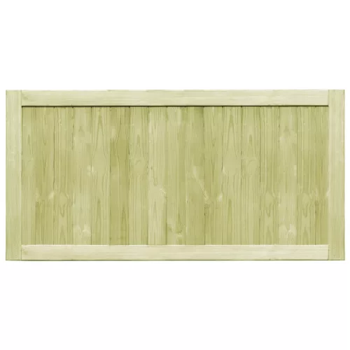  2 db impregnált fenyőfa kertkapu 300 x 75 cm