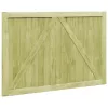  2 db impregnált fenyőfa kertkapu 300 x 100 cm