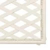  fehér antik fém kerti pad 128 cm