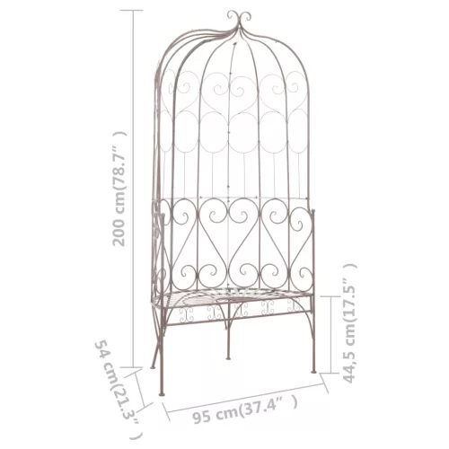  barna antik vas kerti pad 95 cm