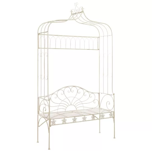  fehér antik vas kerti pad 122 cm