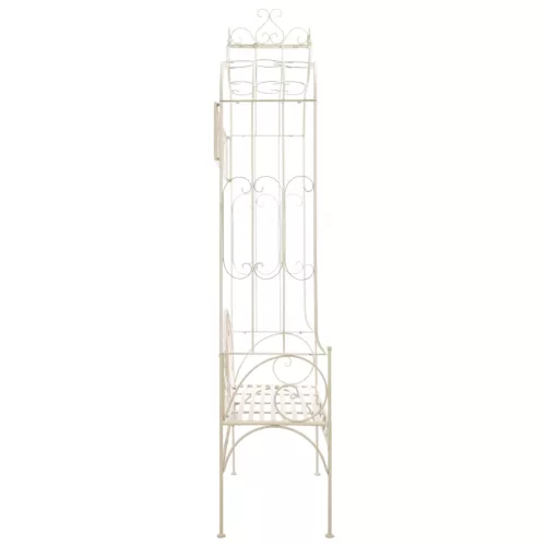  fehér antik vas kerti pad 122 cm