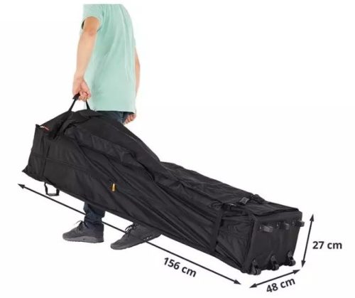 TP 3x6m összecsukható 750N acél vázas pavilon, 4 db oldalfallal - zöld