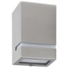  2 db ezüstszínű négyszögű kültéri fali lámpa 35 W