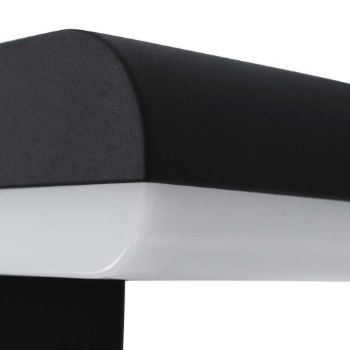  fekete ovális kültéri LED falilámpa 9 W 